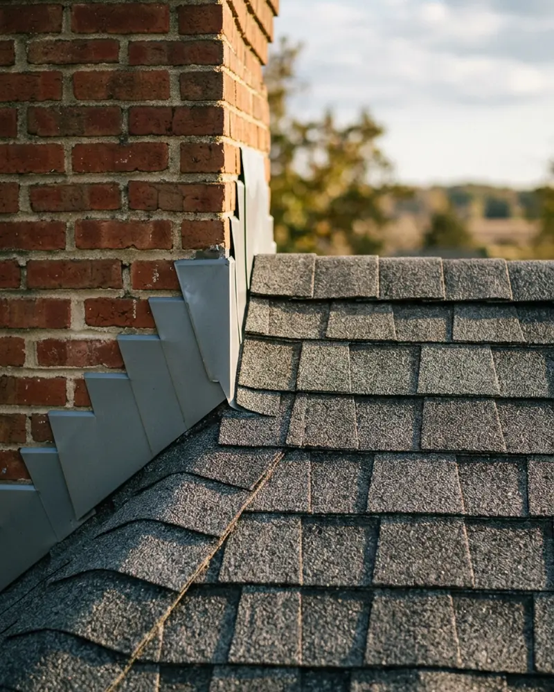 Close-up of Chimney Repair work by Beardman Building Services in Osprey